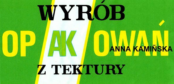 Logo firmy Wyrób Opakowań z Tektury Anna Kamińska